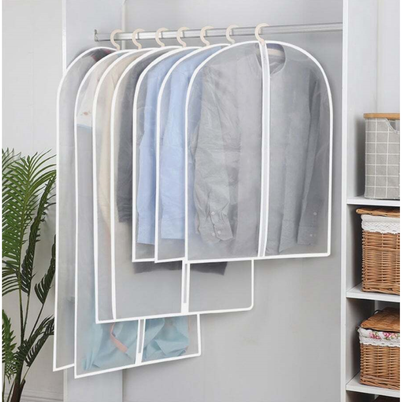 6 / 12Pcs Garment Pouch Case Organizer Dress Clothes Suit Coat Dust Cover Wardrobe Hanging Storage Bags