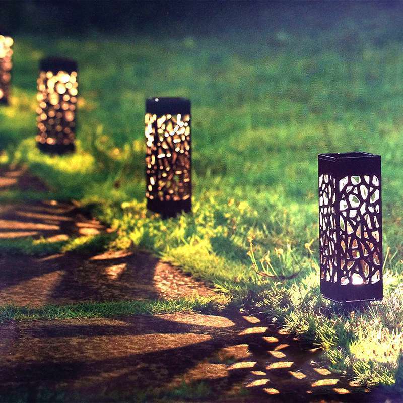 6Pcs Led Solar Outdoor Waterproof Garden Security Landscape Light