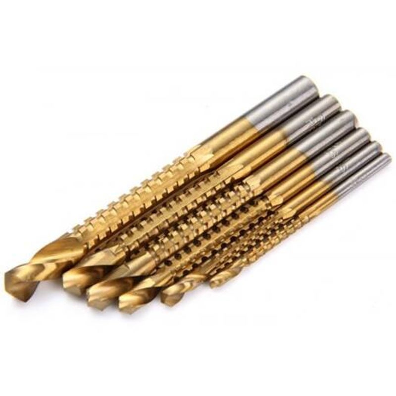 6Pcs Saw Drill Bit Yellow