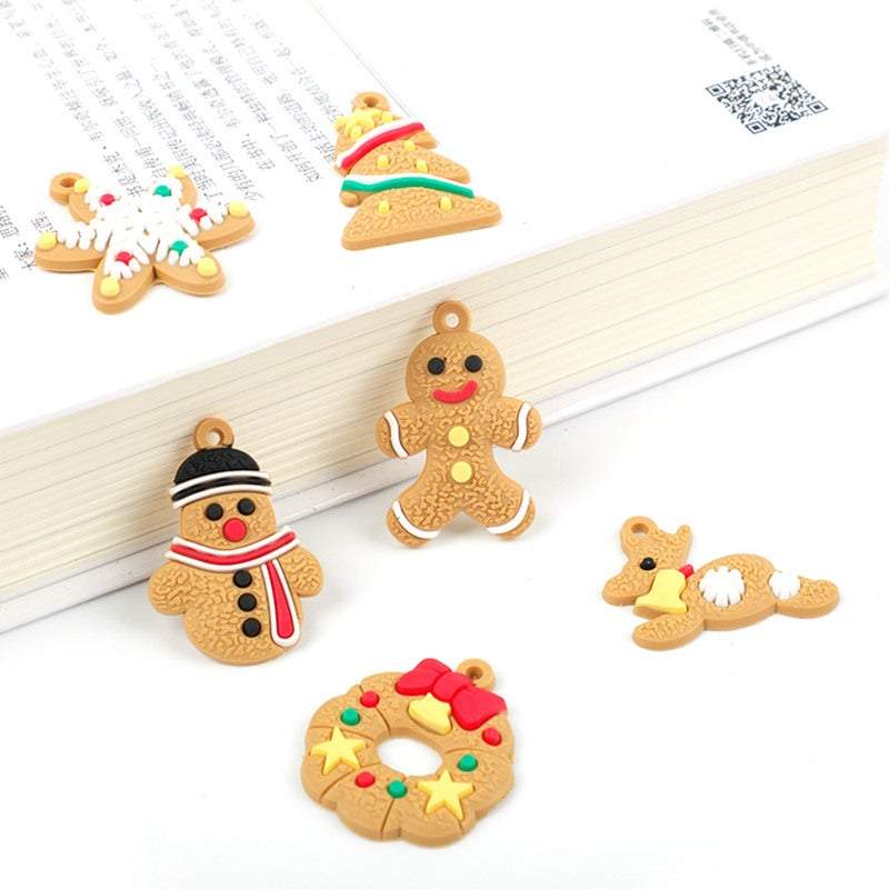 Christmas Tree Decorations 6Pcs / Set Gingerbread Man Hanging Pendants