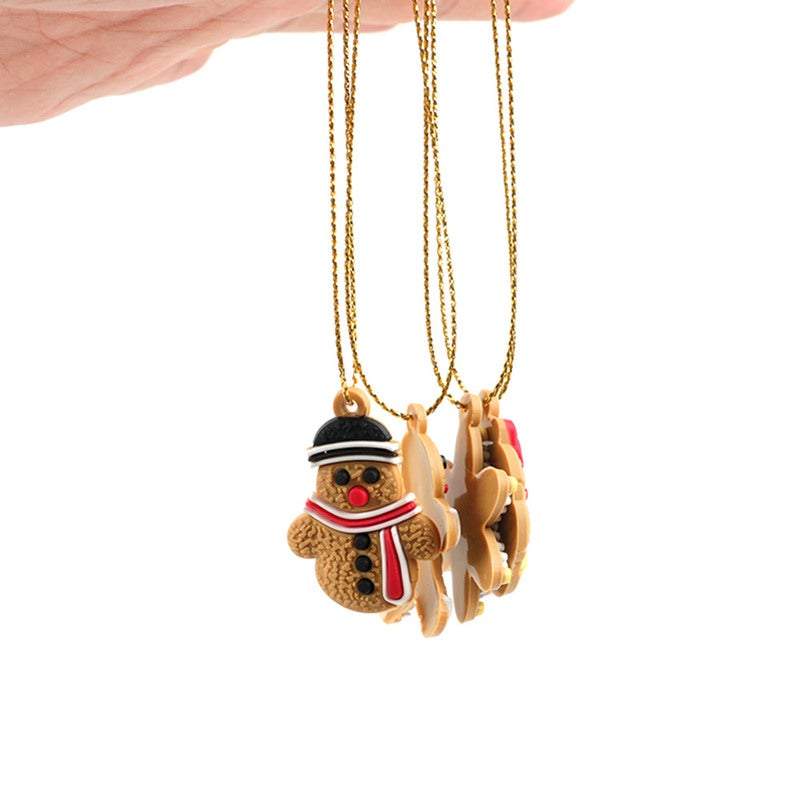 Christmas Tree Decorations 6Pcs / Set Gingerbread Man Hanging Pendants
