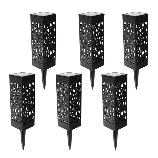 6Pcs Led Solar Outdoor Waterproof Garden Security Landscape Light