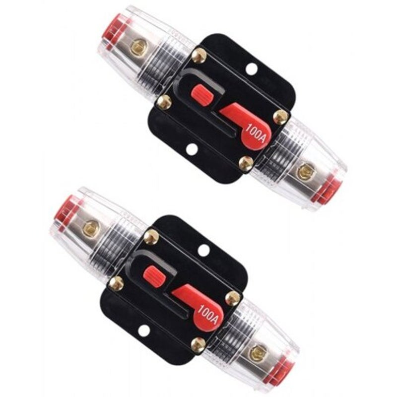 7 D7561 Car Audio Fuse Block Circuit Breaker Black