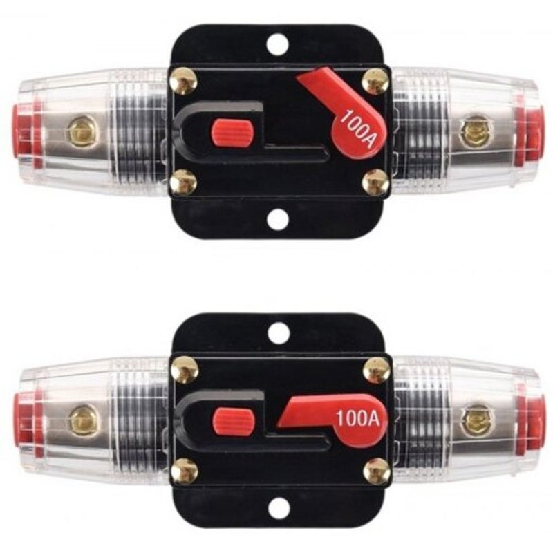 7 D7561 Car Audio Fuse Block Circuit Breaker Black