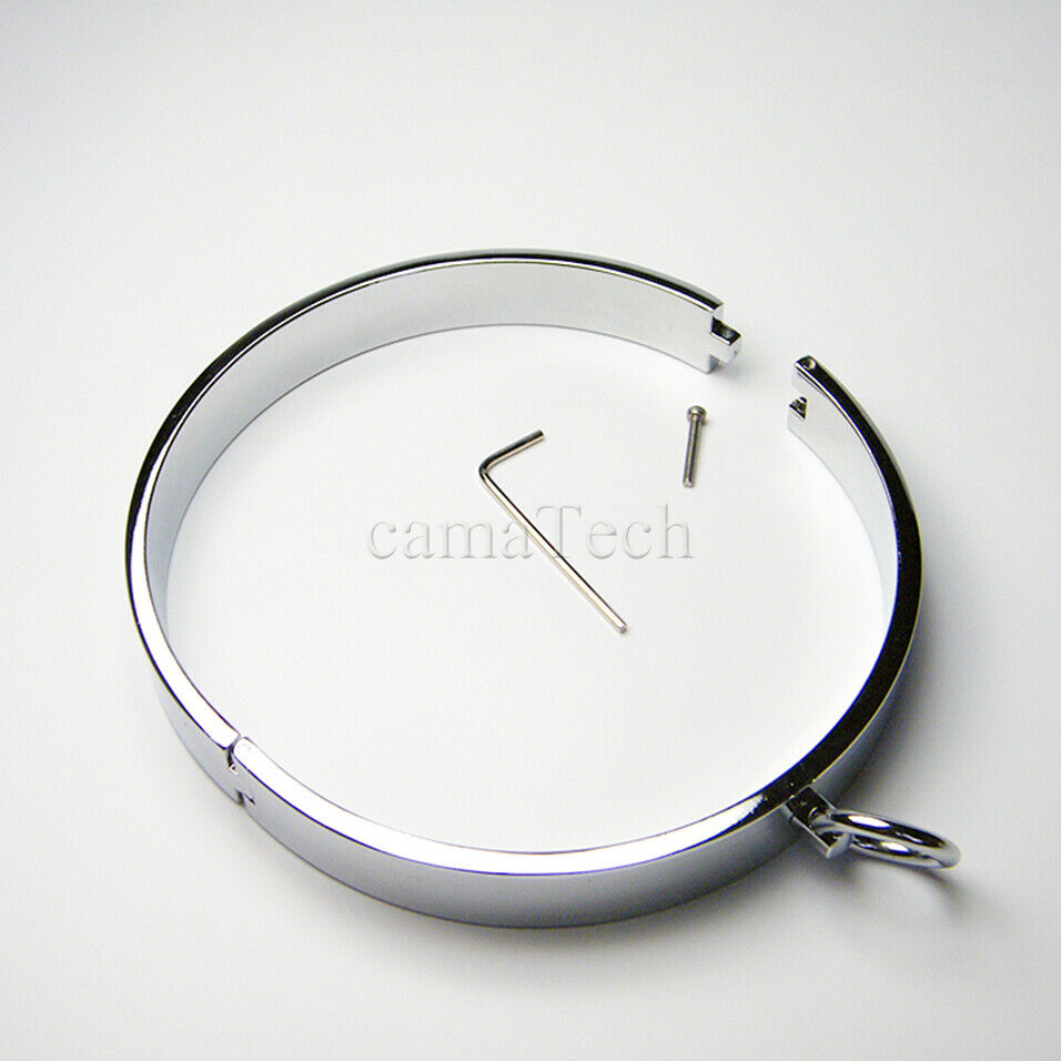 Stainless Steel Metal Collar Slave Play Bdsm Neck Restraints Fetish