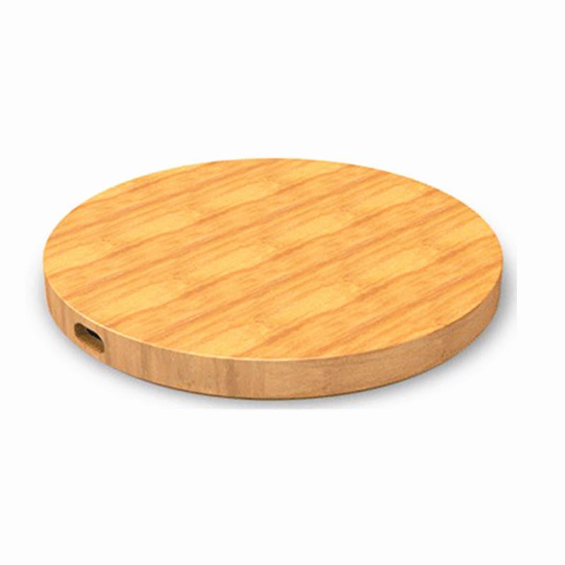 Bamboo Wireless Charger Desktop Charging Pad For Iphone