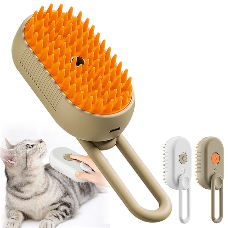 Cat Steam Brush Steamy Dog 3 In 1 Electric Spray Hair Brushes For