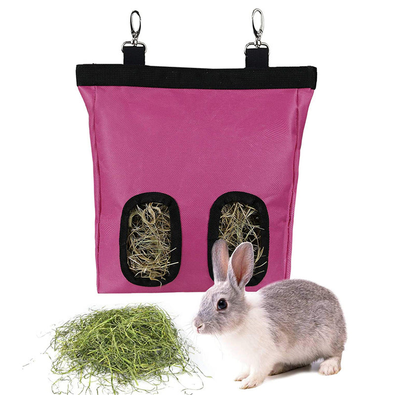1 Sets of 1 Sets Of Hanging Hay Storage Feeder Bag For Guinea Pigs Rabbits Hamsters