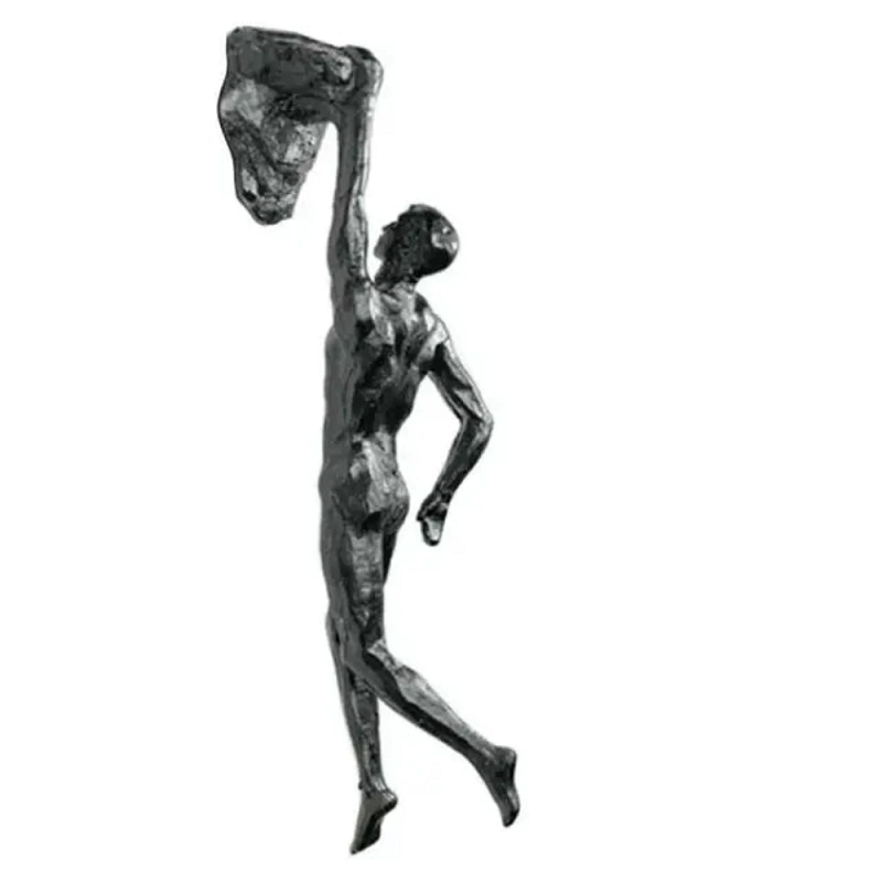 Athlete Rock Climbing Man Resin Background Wall Hanging Decoration Sculpture Statue Figures Present Retro New 2023