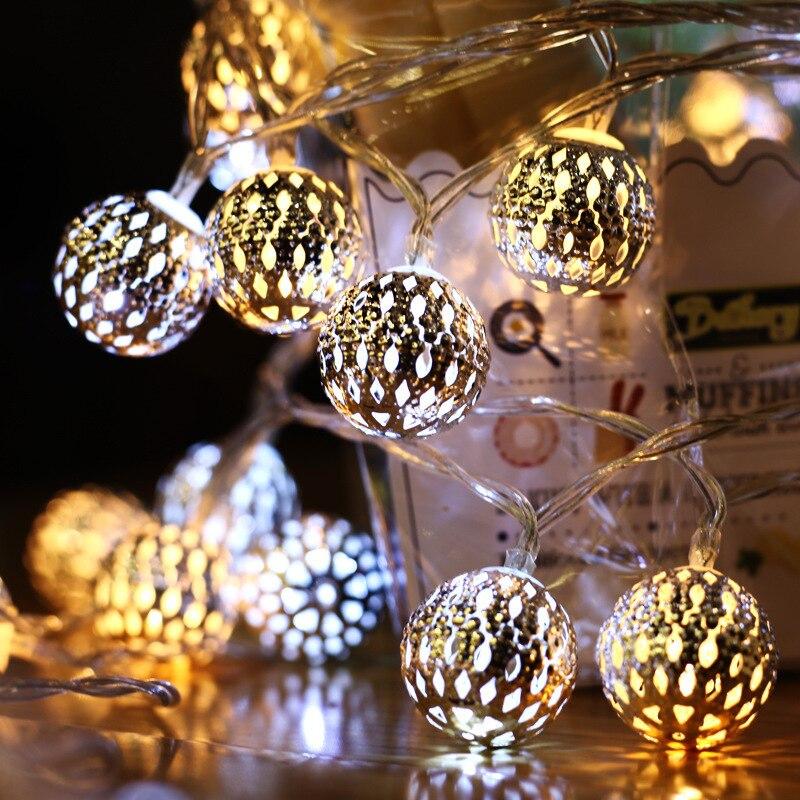 20 Led 3M Metal Ball String Lights Decorative Fairy