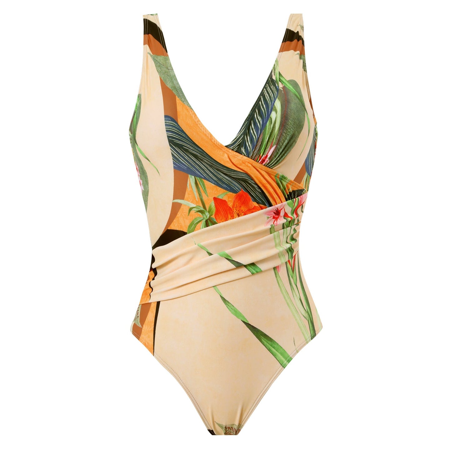 And American Conjoined Vacation Beach Hot Spring Swimsuit French Retro Bikini
