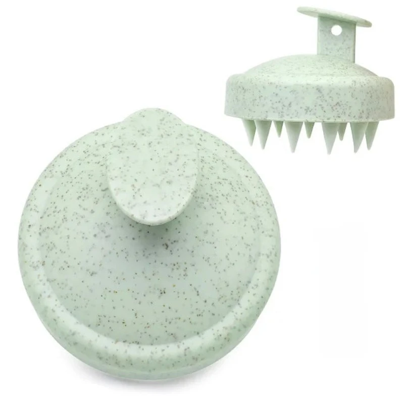 Silicone Shampoo Brush Head Scalp Massage Comb Hair Washing Body Bath Shower Salon Hairdressing Tool