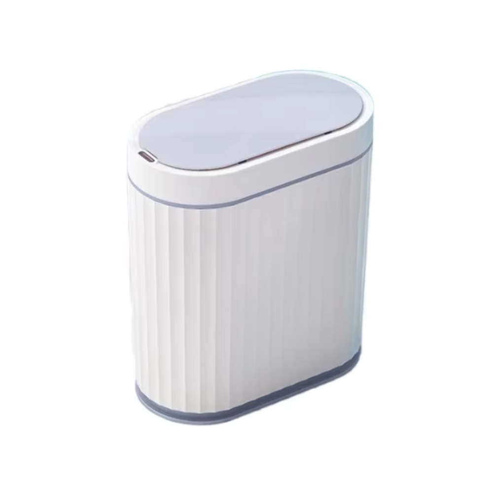 7/9L Automatic Sensor Trash Can Fashionable Roman Striped Bathroom Toilet Smart Kitchen Induction Garbage Bin Dustbin