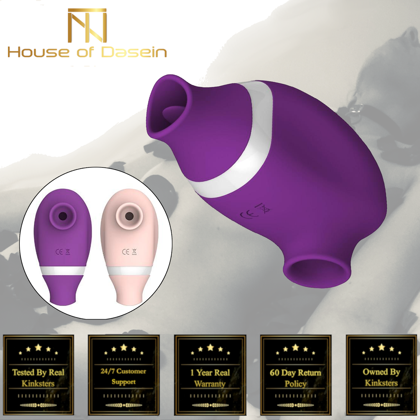 Sucking Licking Mini Vibrator Nipple Clitoris Suction Oral Sex Stimulator