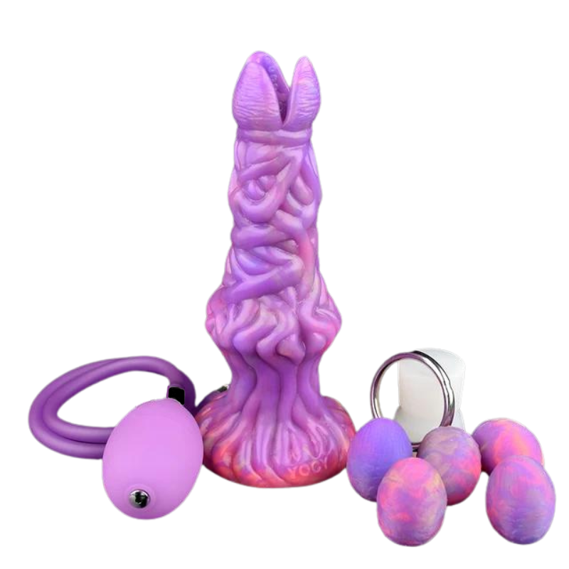 Fantasy Pneumatic Luminous Ovipositor Anal Sex Toys Lay Eggs Dildos Butt Plug