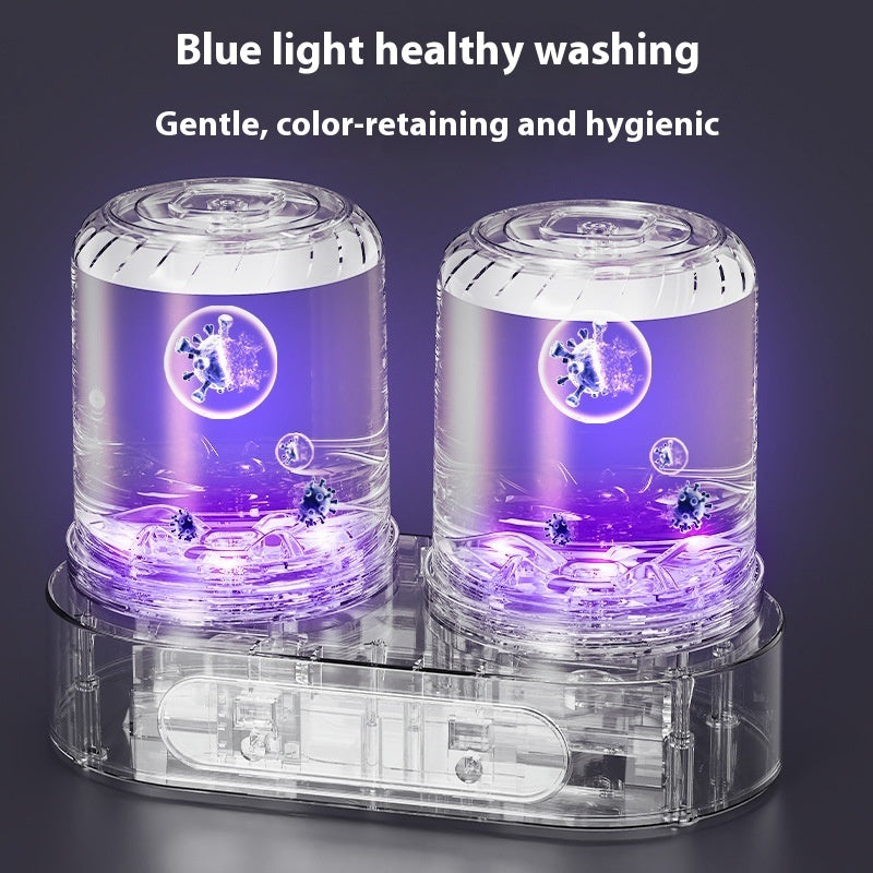 Plastic Double Bucket Mini Underwear Washing Machine Usb Powered