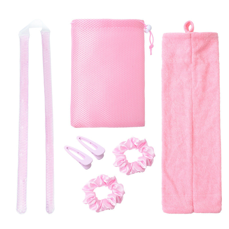 7 Piece Set Of Hair Gel Curler Express Kit Heatless Curly Sticks Long