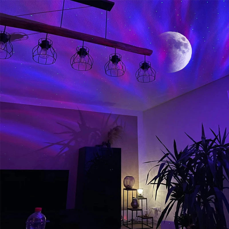 Aurora Borealis Starlight Projector Led Galaxy Night Light For Home Bedroom Decor