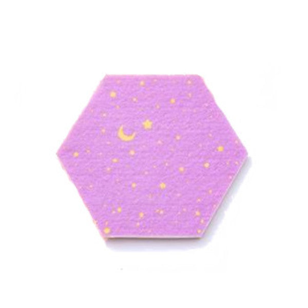 7Pcs Hexagon Moon Star Felt Board Photo Display Wall Art