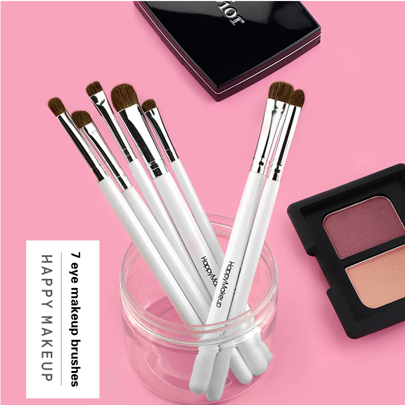 7Pcs Set Happy Makeup Pure Eye Shadow Brush