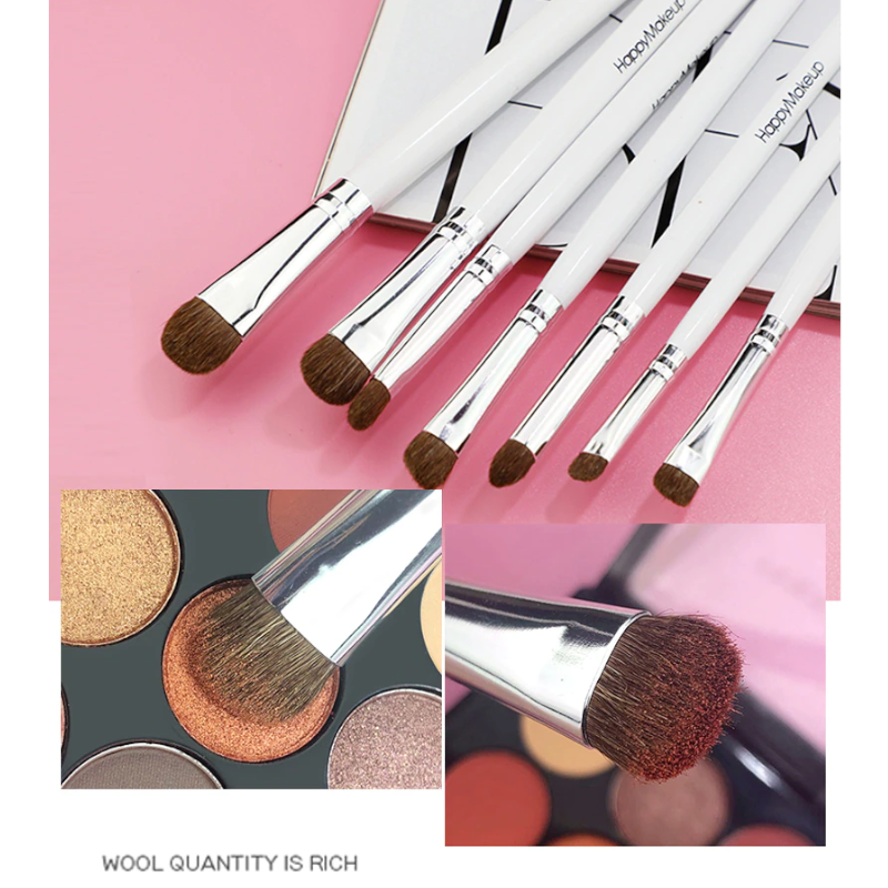 7Pcs Set Happy Makeup Pure Eye Shadow Brush