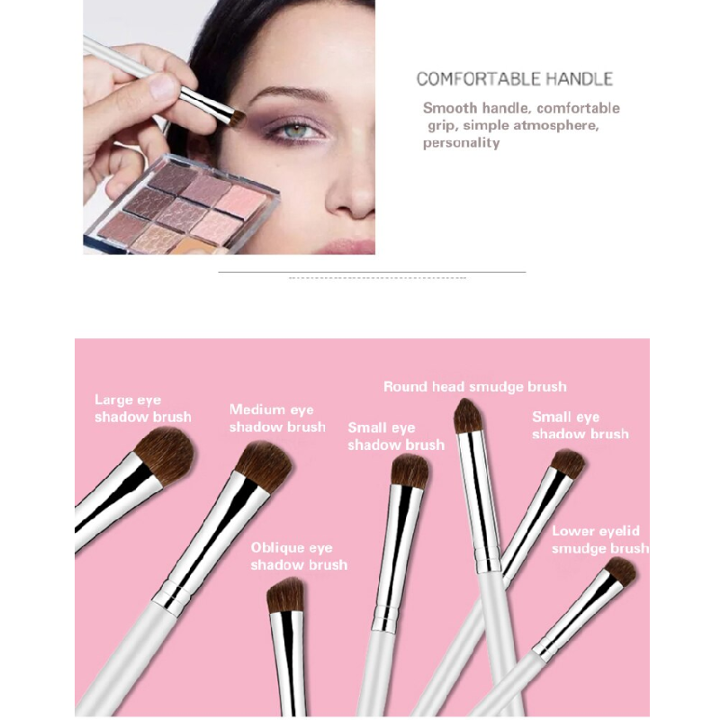 7Pcs Set Happy Makeup Pure Eye Shadow Brush