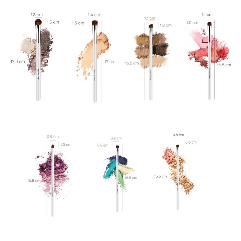 7Pcs Set Happy Makeup Pure Eye Shadow Brush