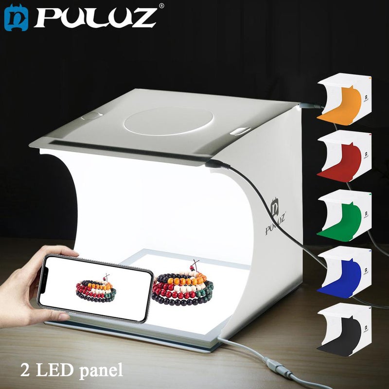 8.7 Inch Lightbox Photo Studio Box Tabletop Shooting Tent Photography Softbox Set For Items Display