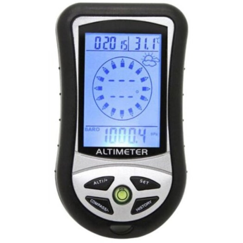 8 In 1 Digital Altimeter Black