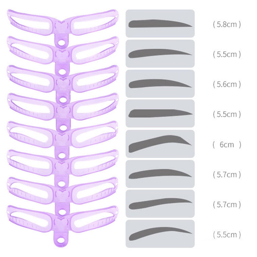 8 Inch 1 Eyebrow Templates Stencils Diy Grooming Shaping
