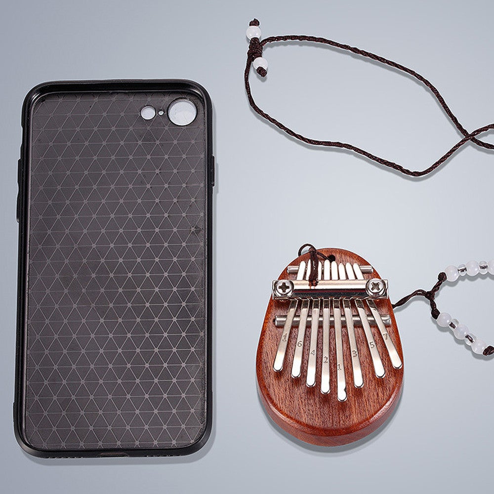 8 Key Mini Kalimba Exquisite Finger Thumb Piano Marimba Musical Good Accessory Pendant Gift