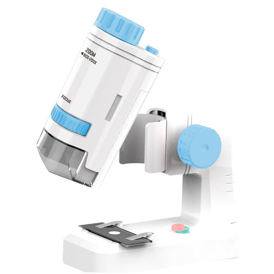 80X200x Magnifying Mini Microscope With Base Kids Science Toy Educational
