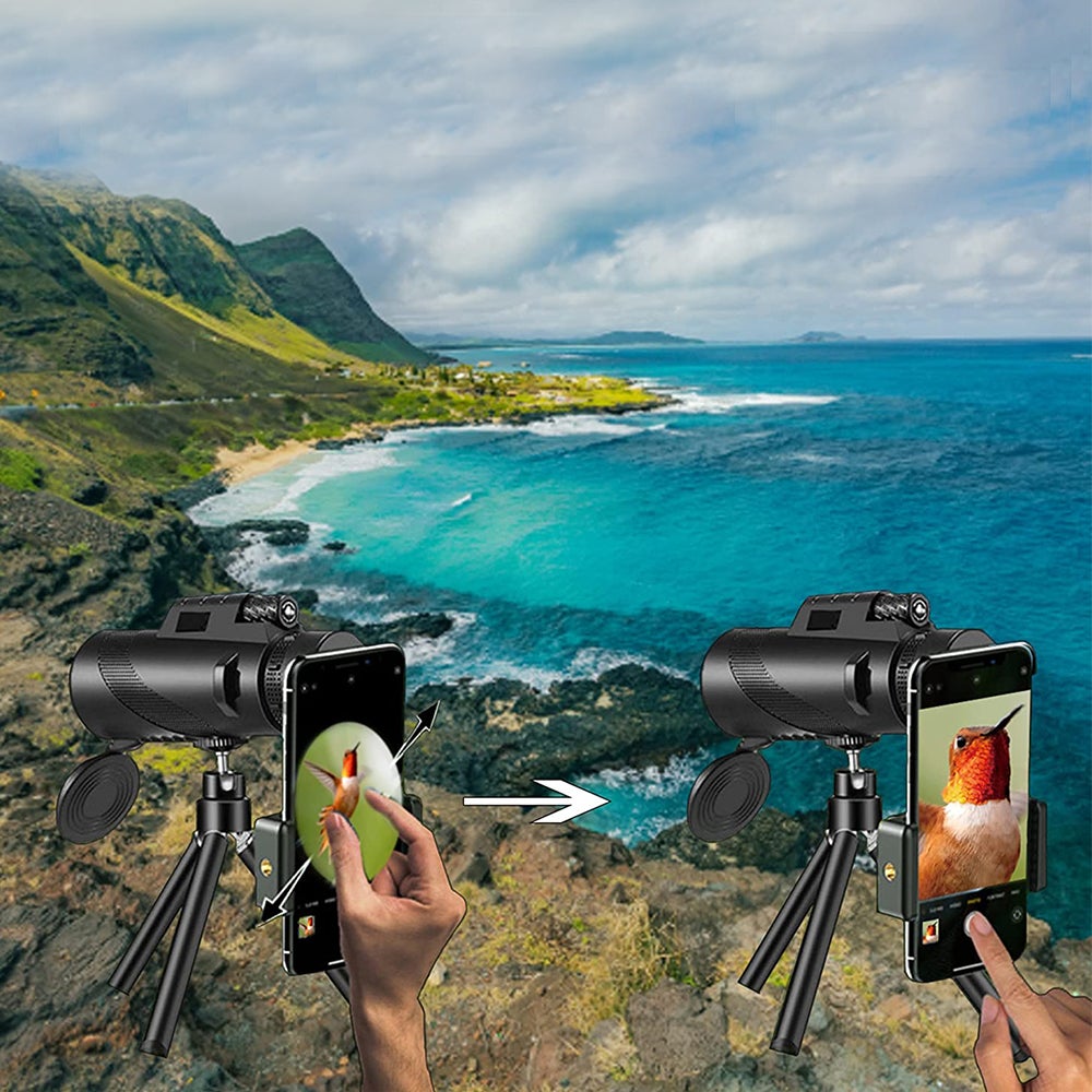 80X100 Magnification Monoculars High Power Telescope With Smartphone