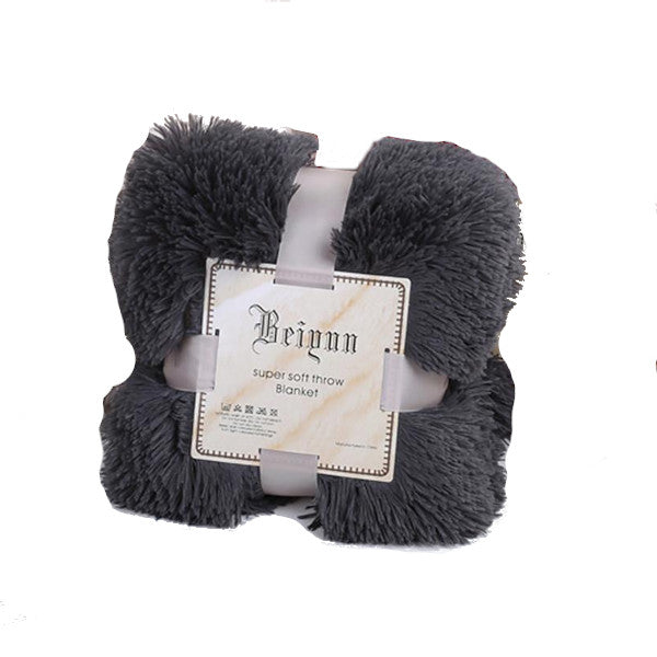 80X120cm Soft Warm Fluffy Shaggy Children's Throw Blanket Snuggle Rug