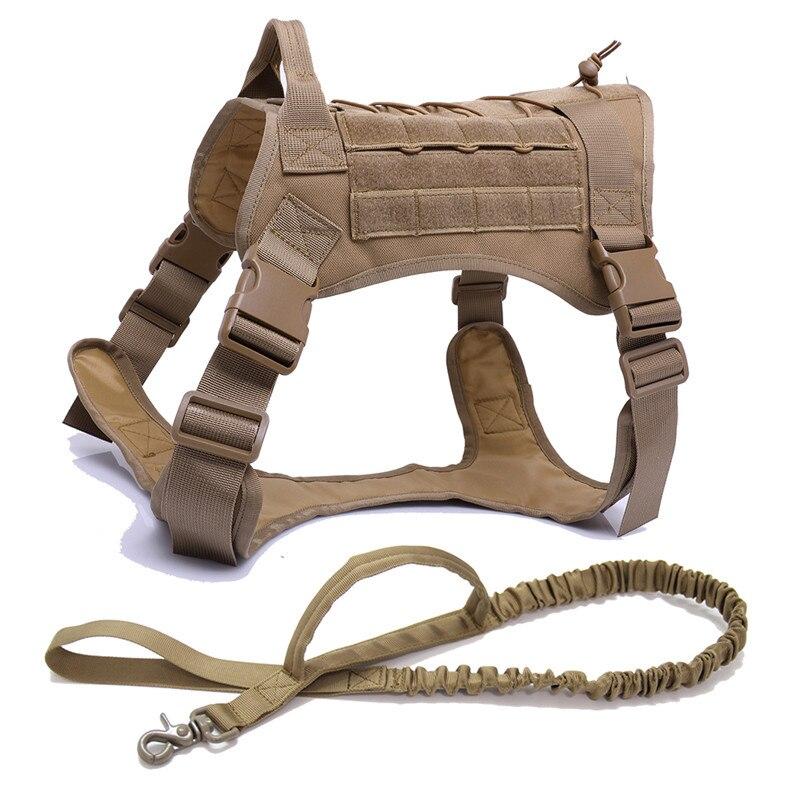 Tactical Dog Harness Vest With Handle Leash