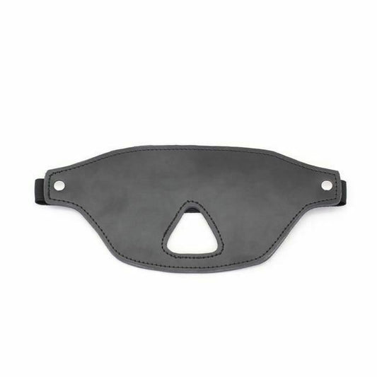 Black Blindfold Nose Cut Out Sensory Deprivation Bdsm Bondage Restraints
