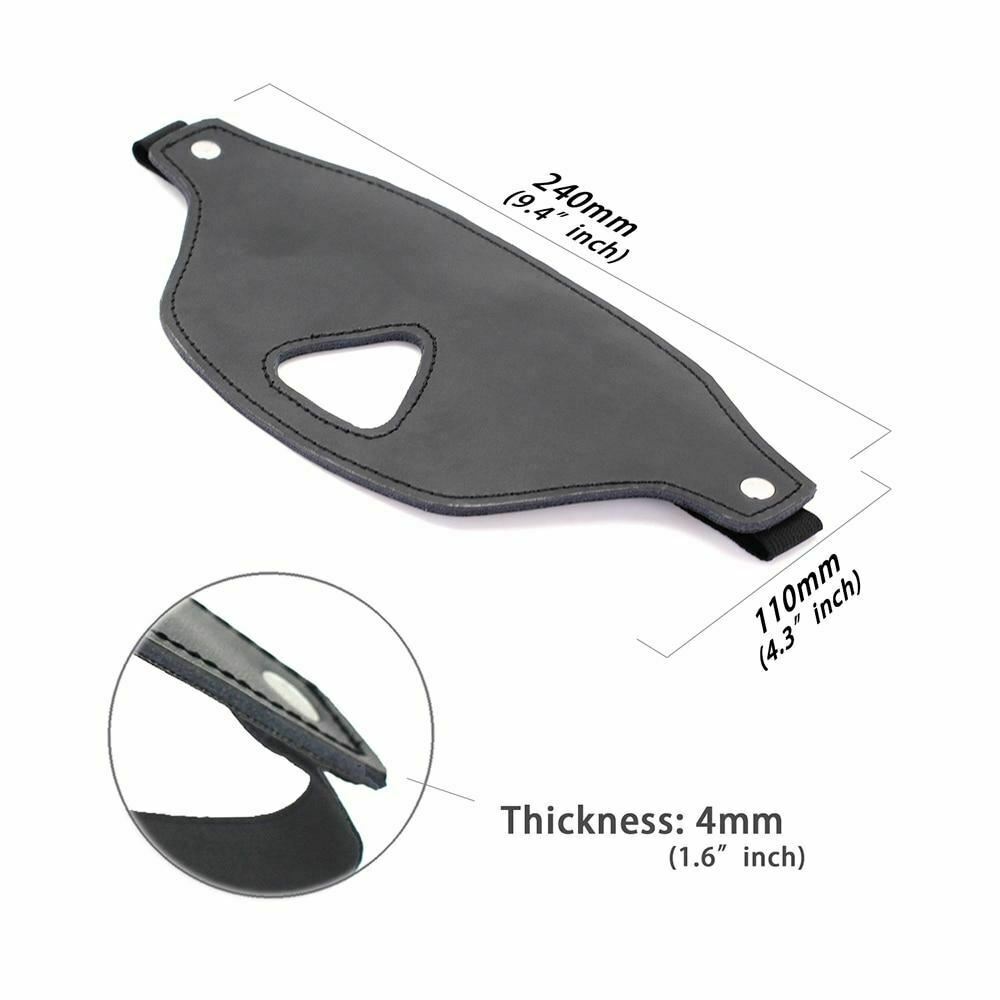 Black Blindfold Nose Cut Out Sensory Deprivation Bdsm Bondage Restraints