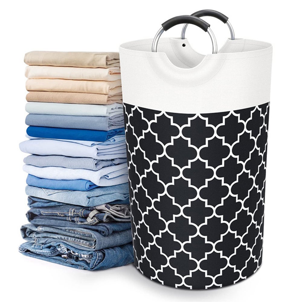82L Laundry Basket Hamper Bag Washing Bin Clothes Collaps