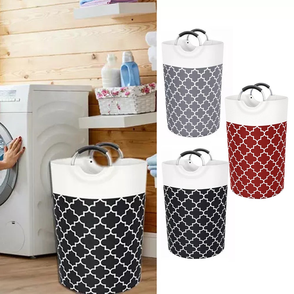 82L Laundry Basket Hamper Bag Washing Bin Clothes Collaps