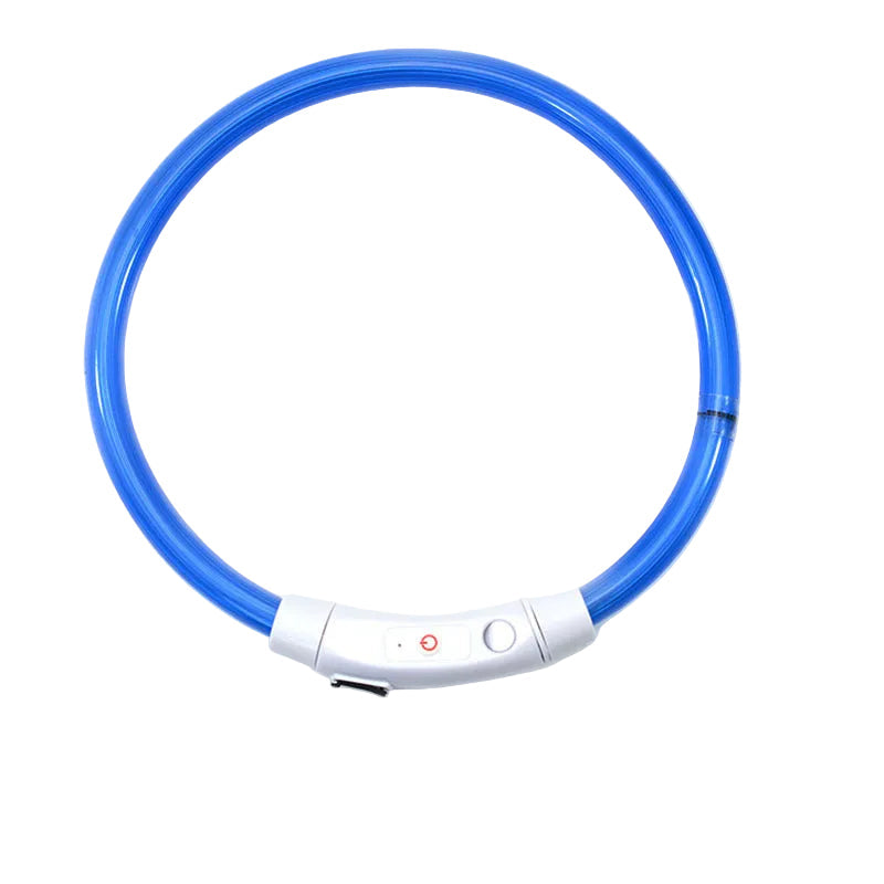 3 Mode Led Dog Collar Usb Rechargeable Detachable & Glowing Pet Safety Necklace For Night