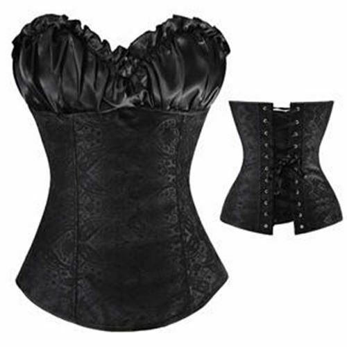 Floral Lace Trim Corset Erotic Waist Trainer For Women