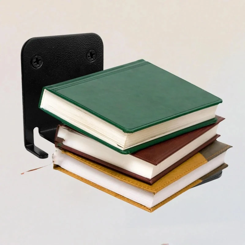 Wall Shelf Floating Bookshelf Stainless Steel Mount Holder Displayfloating Storage Rack Stand Album Ledge Mounted