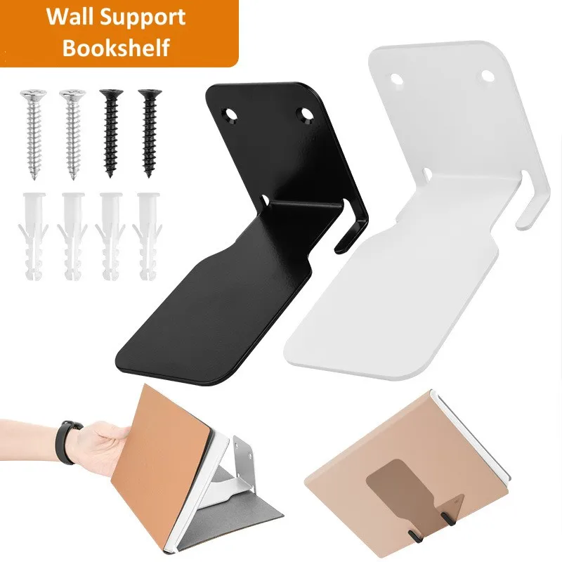 Wall Shelf Floating Bookshelf Stainless Steel Mount Holder Displayfloating Storage Rack Stand Album Ledge Mounted