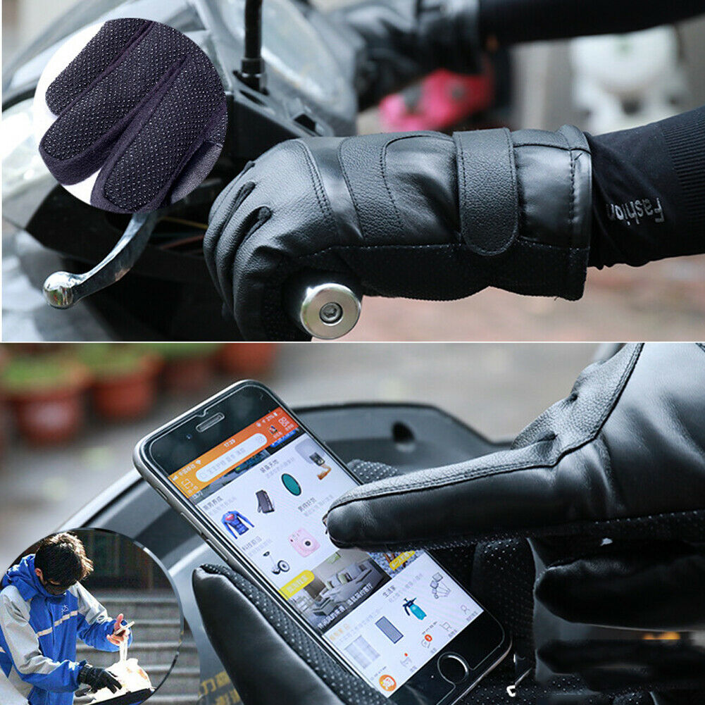 Winter Electric Heated Gloves Windproof Cycling Warm Heating Touch Screen Skiing