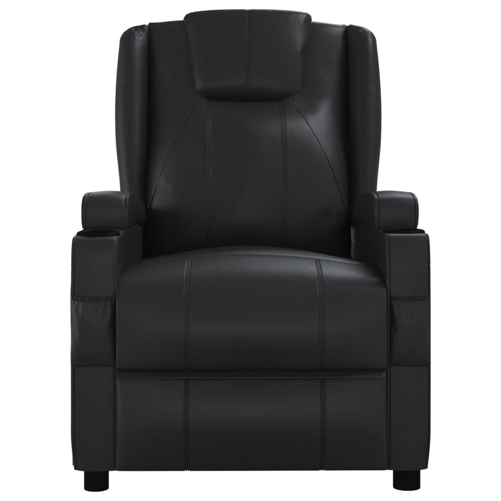 Vidaxl Massage Chair Black Faux Leather