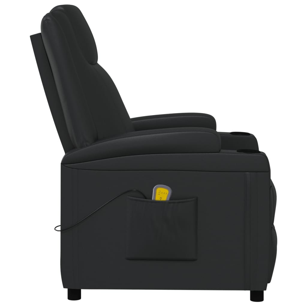 Vidaxl Massage Chair Black Faux Leather
