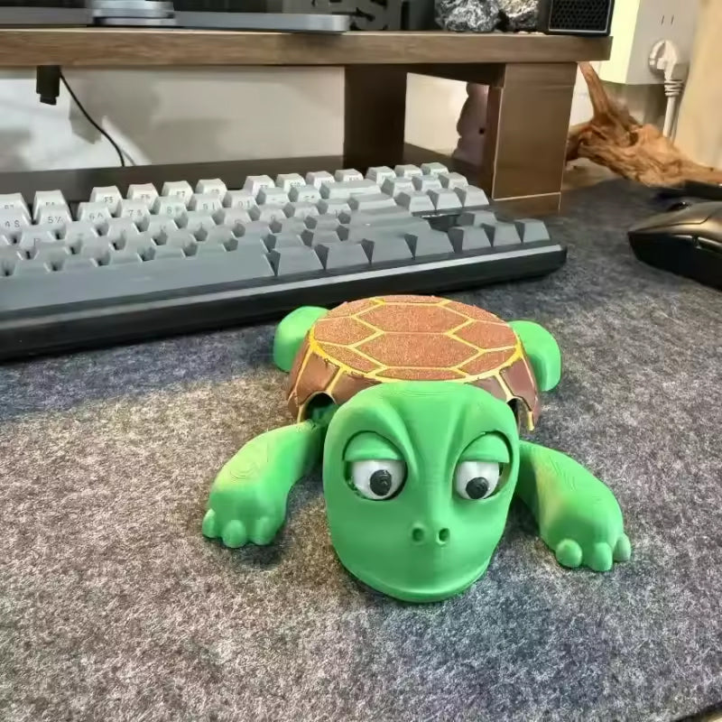 3D Printed Panicked Turtle Coaster Insulated Mug Base Decor