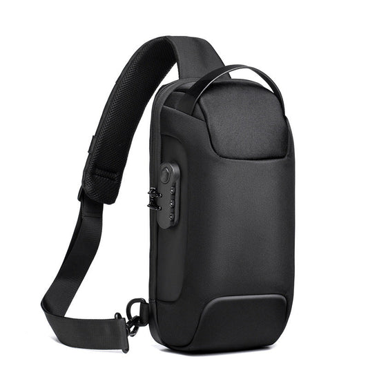Waterproof Usb Antitheft Bag Men Oxford Crossbody Shoulder Sling Multifunction