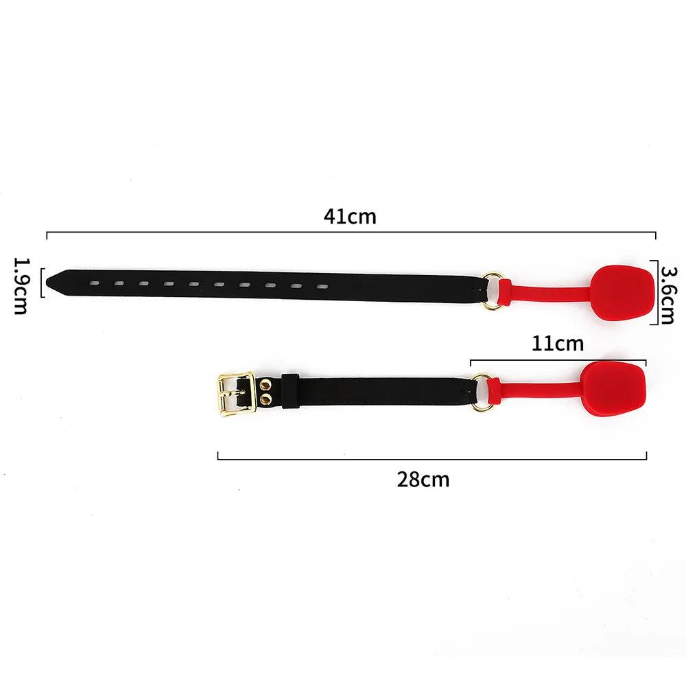 Silicone Mouth Ball Invisible Yoke Bundled Erotic Goods Bdsm Deep Throat Female Gag Flirtation Toys Couple Supplies