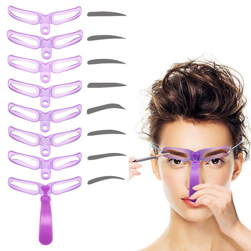 8 Inch 1 Eyebrow Templates Stencils Diy Grooming Shaping